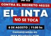 Trabajadores del INTA realizan un paro y se movilizan al Congreso en rechazo al decreto de Javier Milei