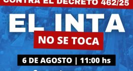 Trabajadores del INTA realizan un paro y se movilizan al Congreso en rechazo al decreto de Javier Milei