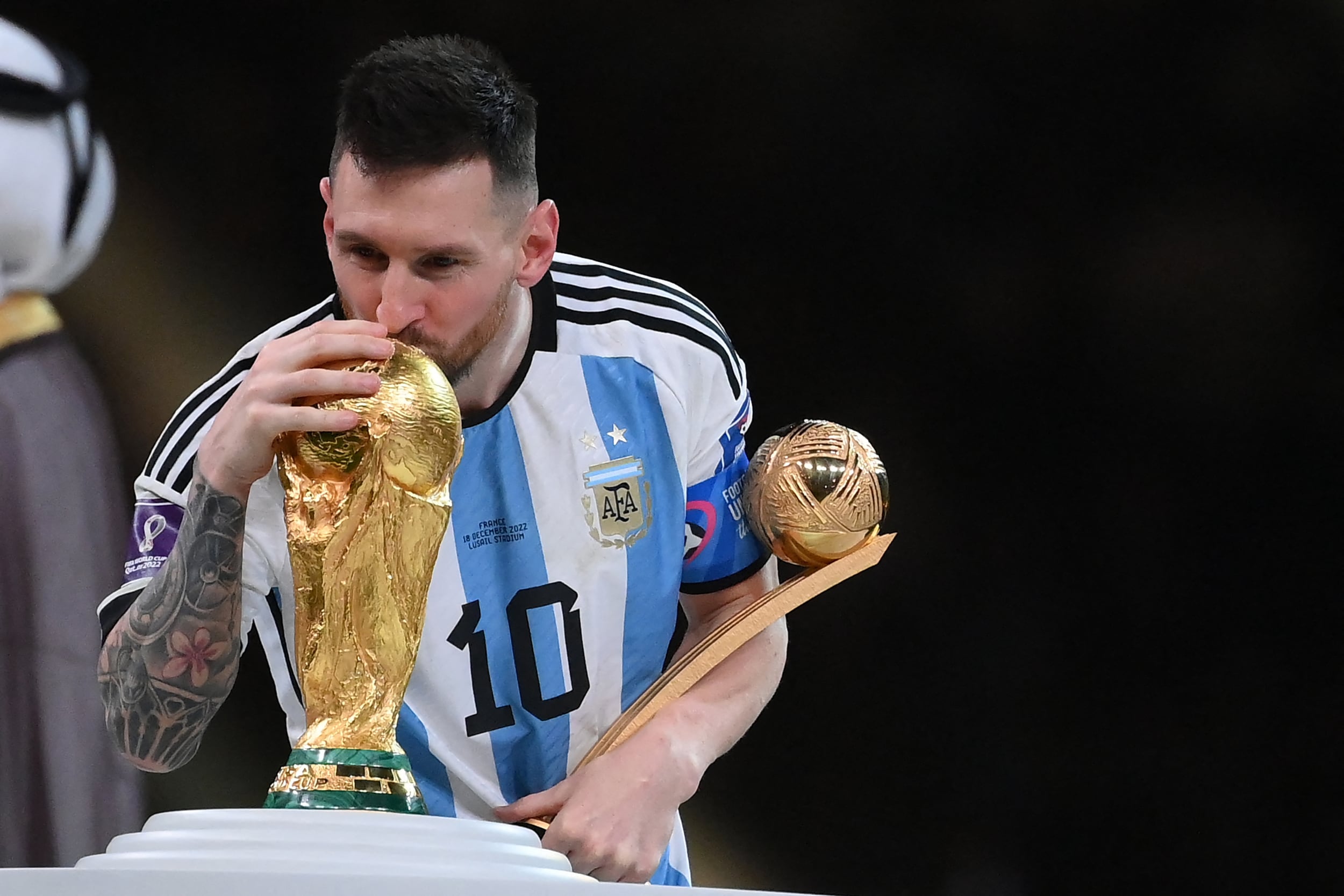 La foto de Messi que tiene Anto Roccuzzo como fondo de pantalla en su celular