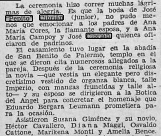 Las revistas de la época se hicieron eco de la historia de amor