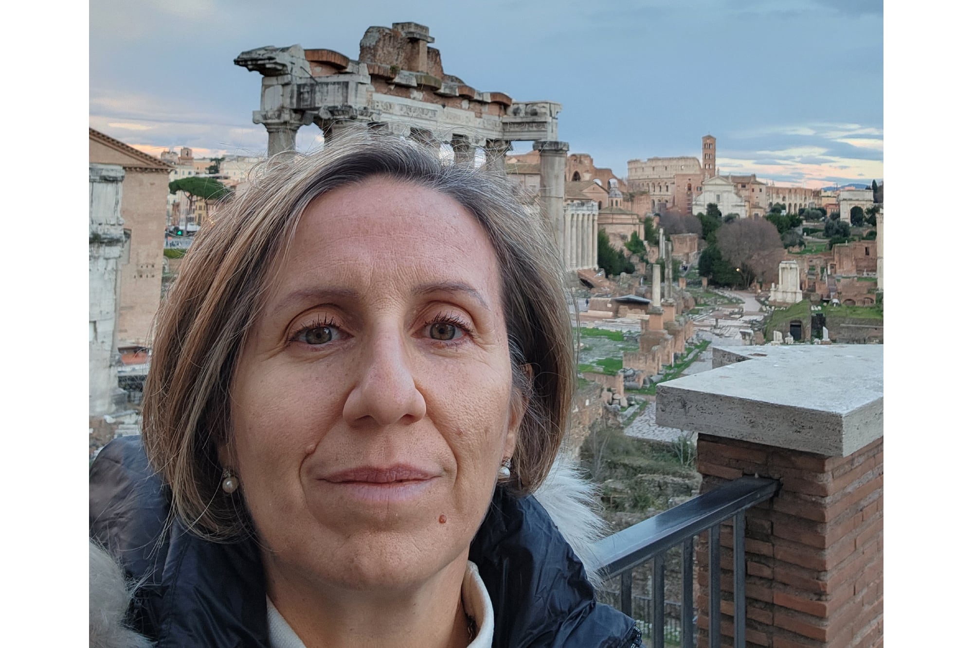 Barbara en la actualidad en su ciudad de origen, Roma.