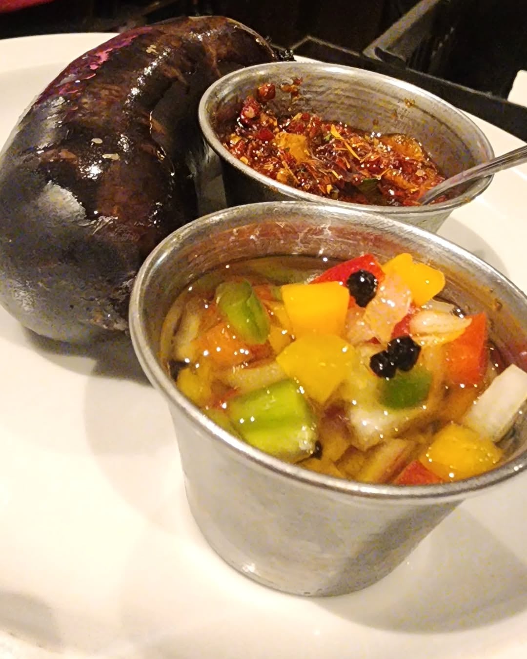 Salsa criolla y chimichurri