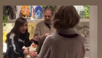 Celeste Cid quiso impresionar a sus suegros, pero se le quemó la comida y todo terminó en risas: el video