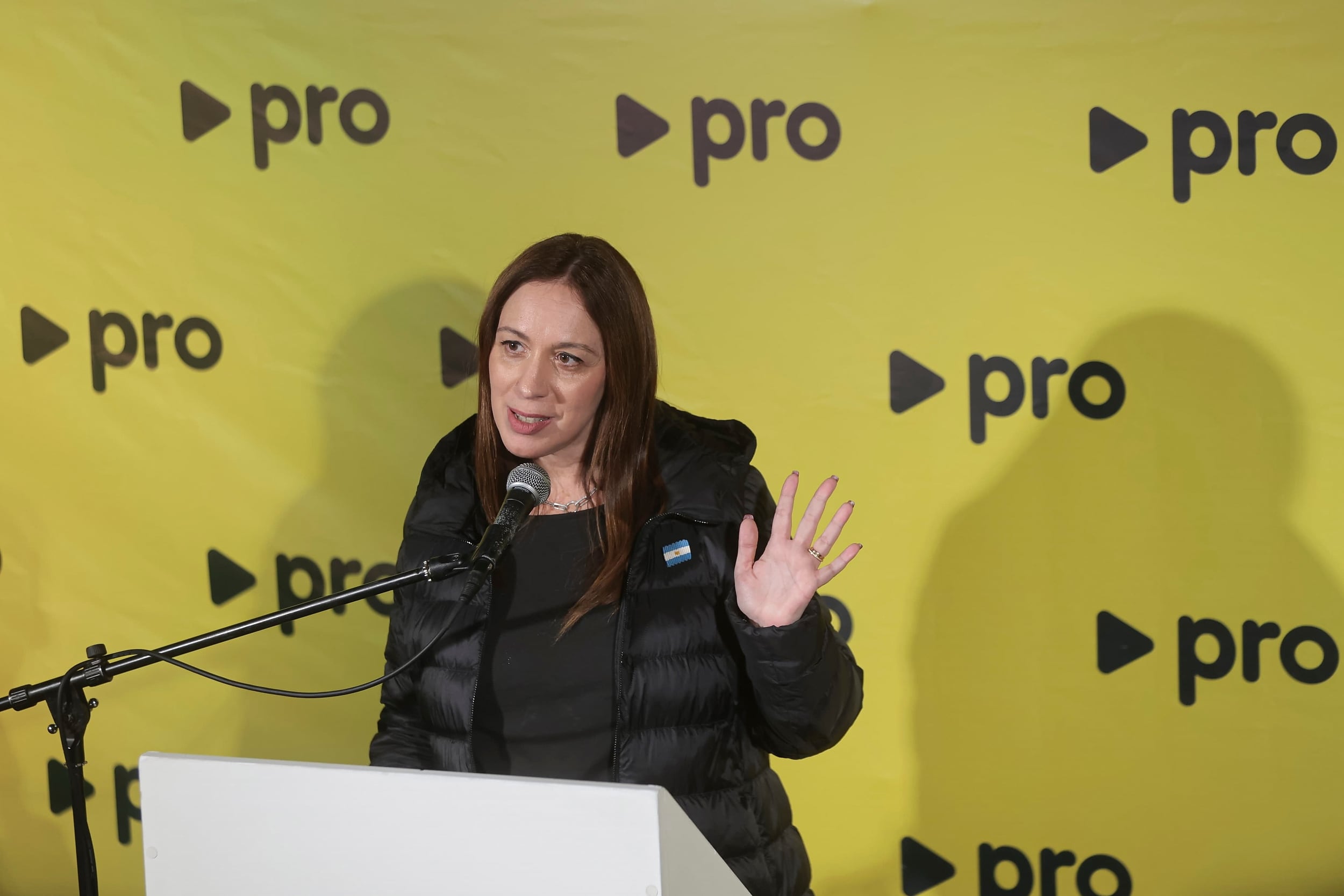 María Eugenia Vidal en el Bunker PRO