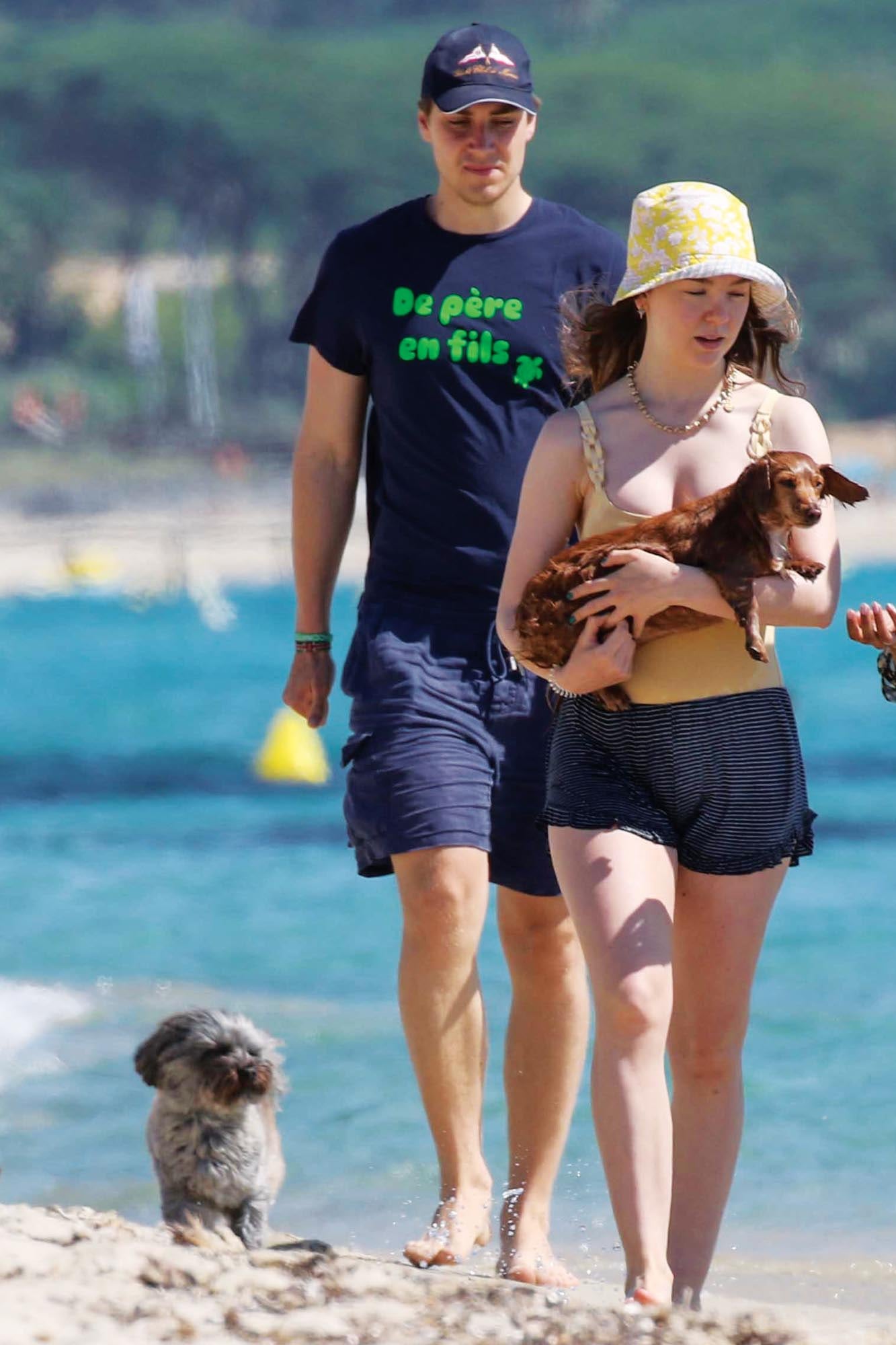 Alexandra de Hannover y su novio, Ben Sylvester, de vacaciones en el mar hace algunos años