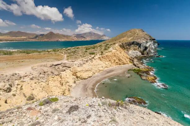 El espectacular paisaje volcánico del Parque natural de Cabo de Gata