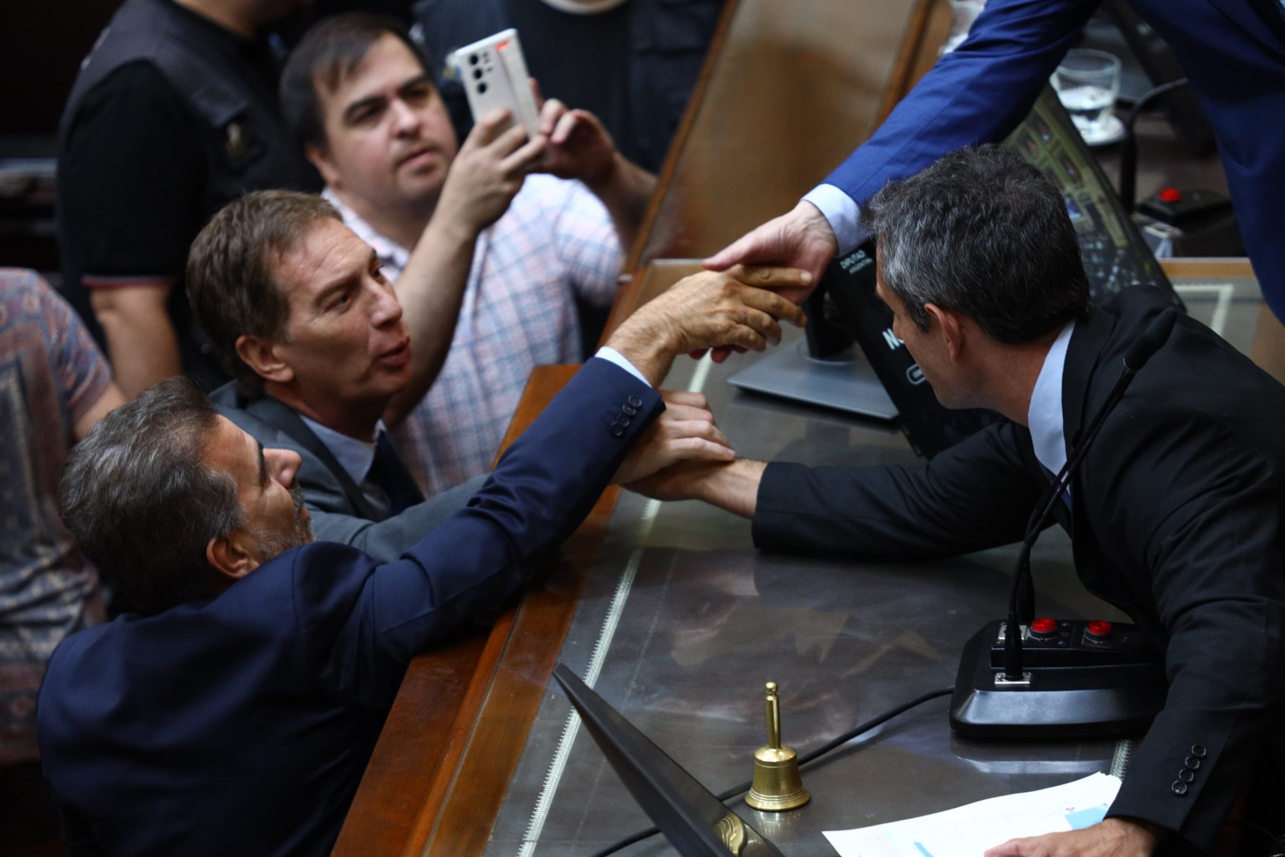Ritondo y Santilli en la cámara de Diputados