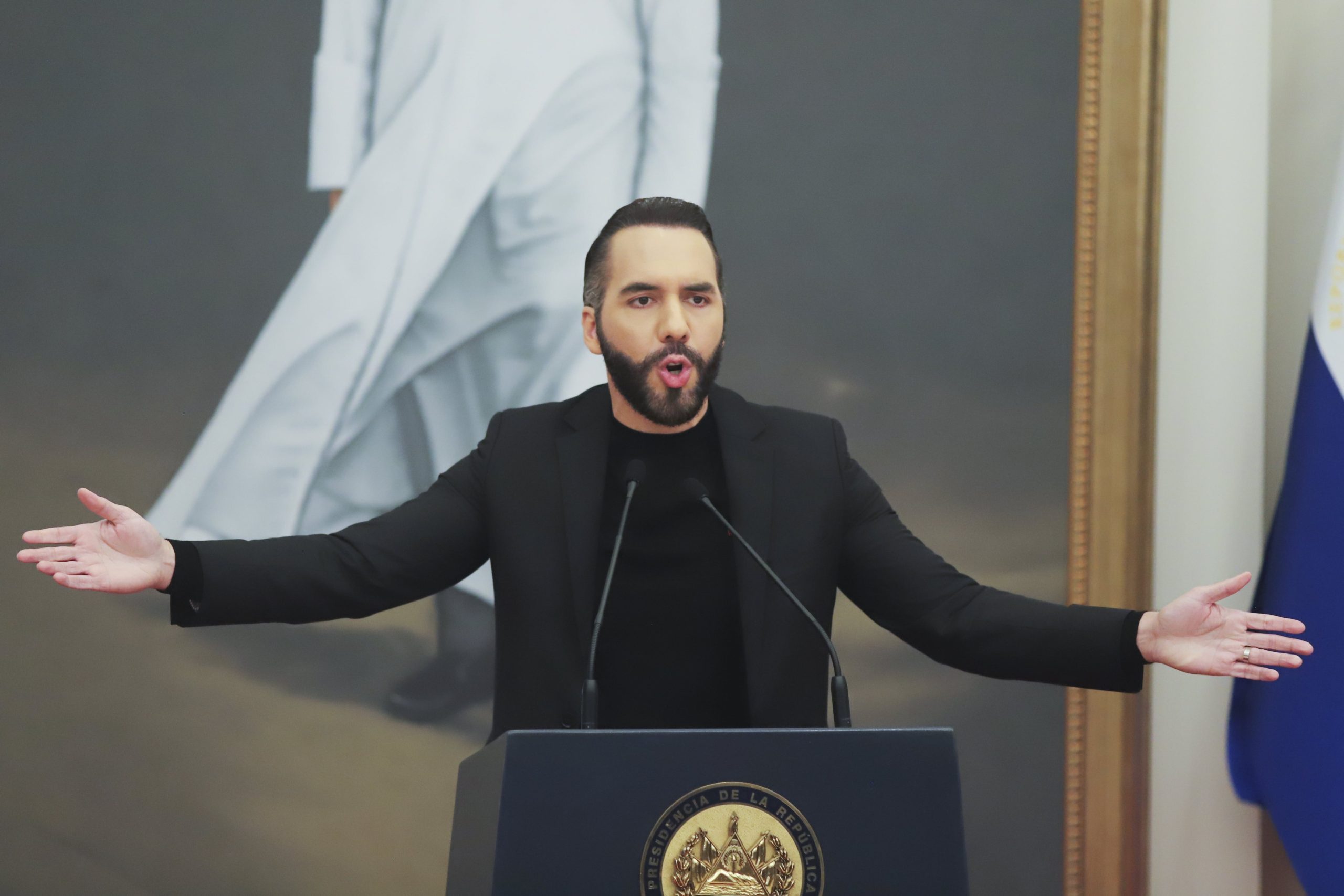 Nayib Bukele en conferencia de prensa en San Salvador (Archivo) 