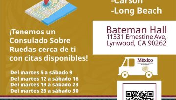Consulado sobre ruedas en Los Ángeles: estos son los trámites para mexicanos que pueden realizar en agosto