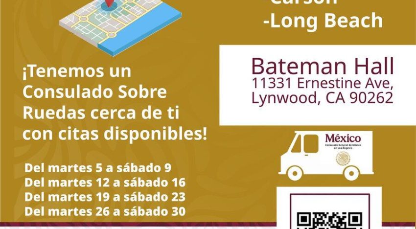 Consulado sobre ruedas en Los Ángeles: estos son los trámites para mexicanos que pueden realizar en agosto