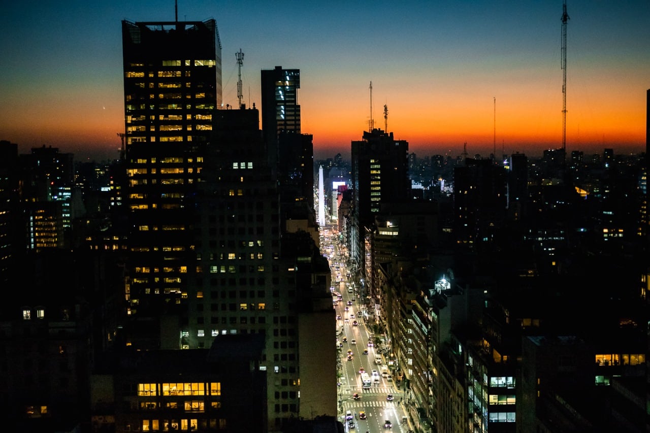 A partir de las 18 puede verse la caída del sol desde el piso más alto
