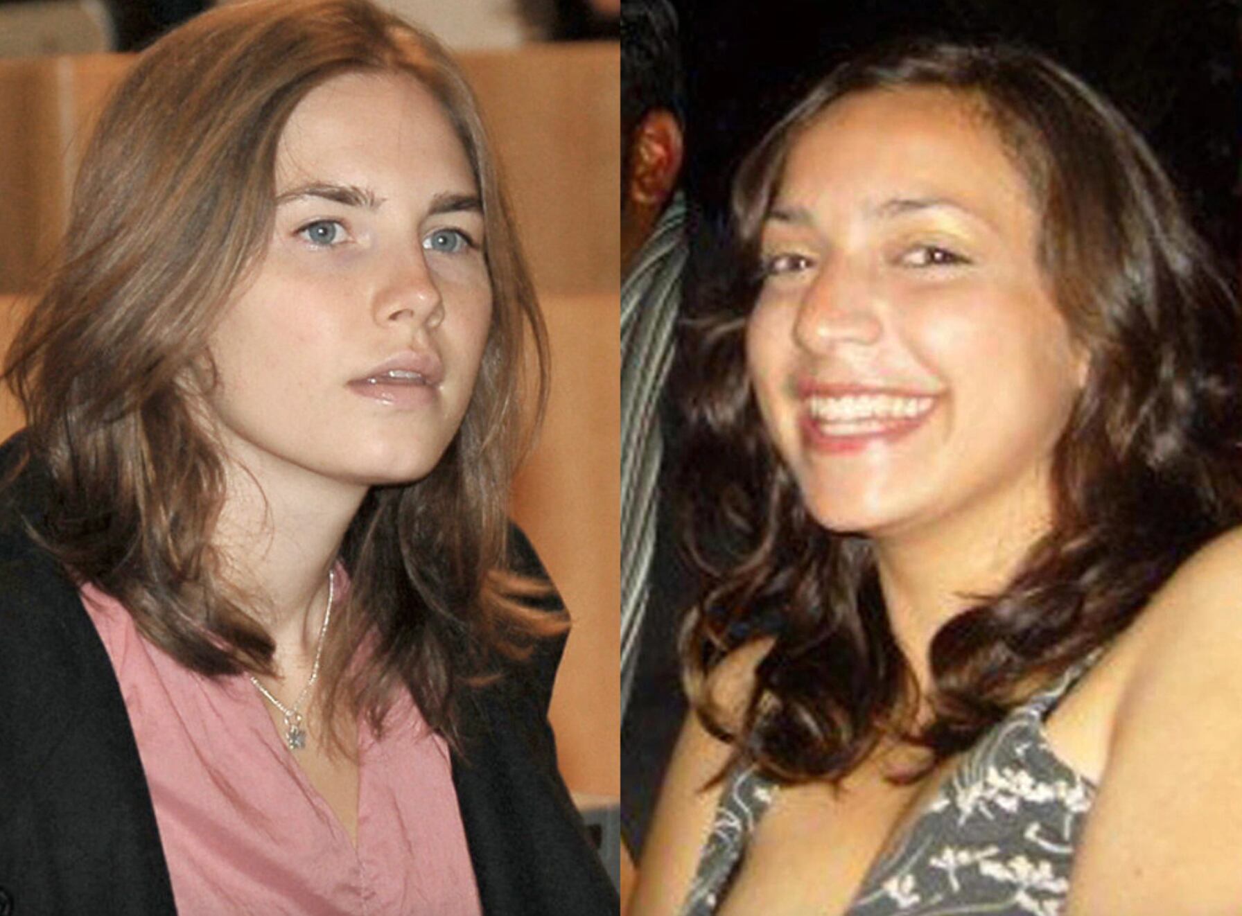 Amanda Knox y Meredith Kercher. (Foto: E News)