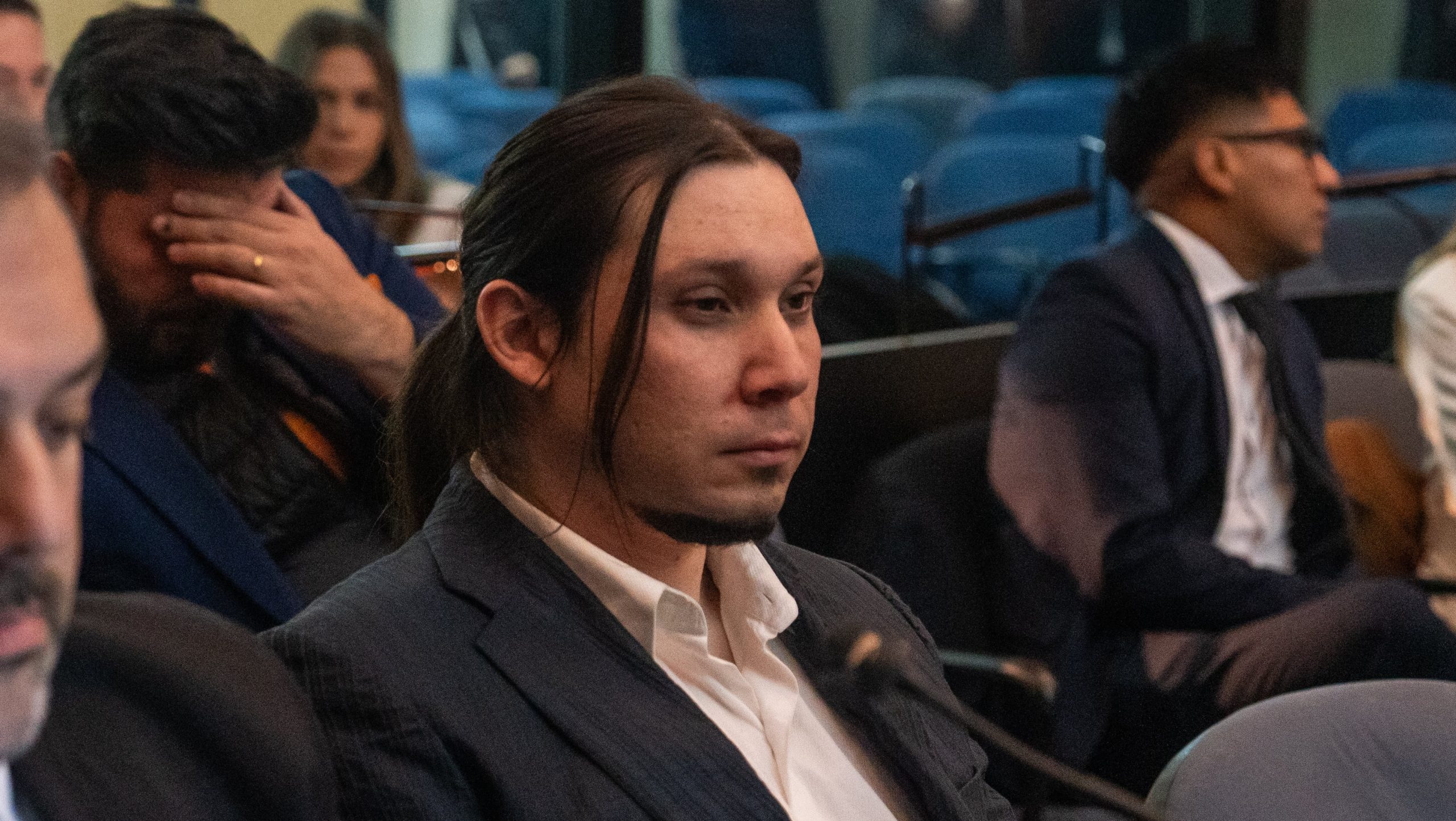 Nicolás Carrizo durante la audiencia donde declaró en julio de 2024. (Foto: Agustina Ribó / TN).