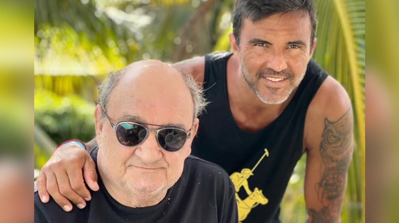 Fabián Cubero, junto a su padre, Carlos. (Foto: Instagram/@fabiancuberooficial).