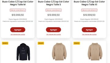 Supermercados ofrecen descuentos en buzos: las ofertas disponibles