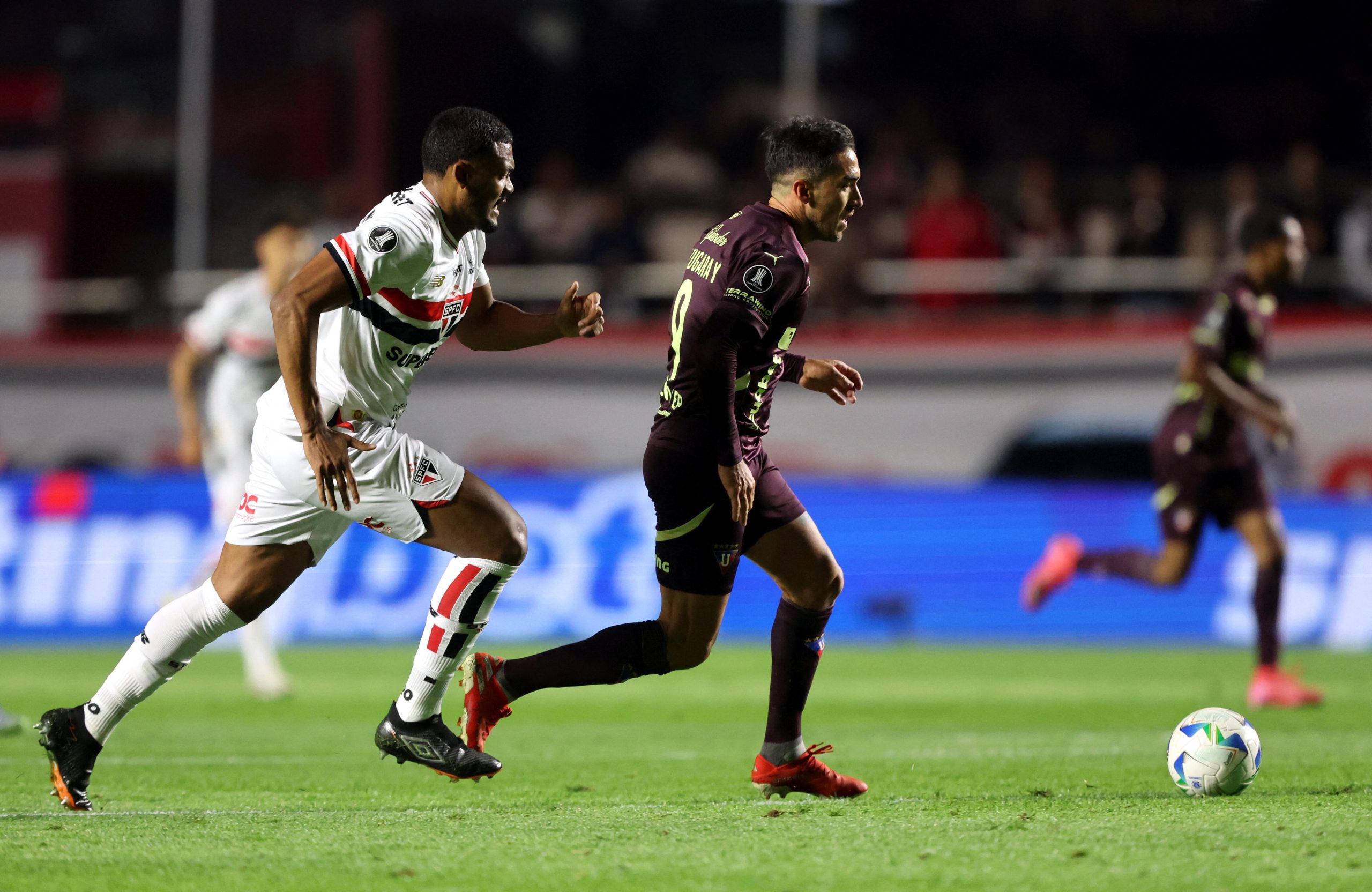 São Paulo vs LDU Quito por los cuartos de final de la Copa Libertadores del 2025.