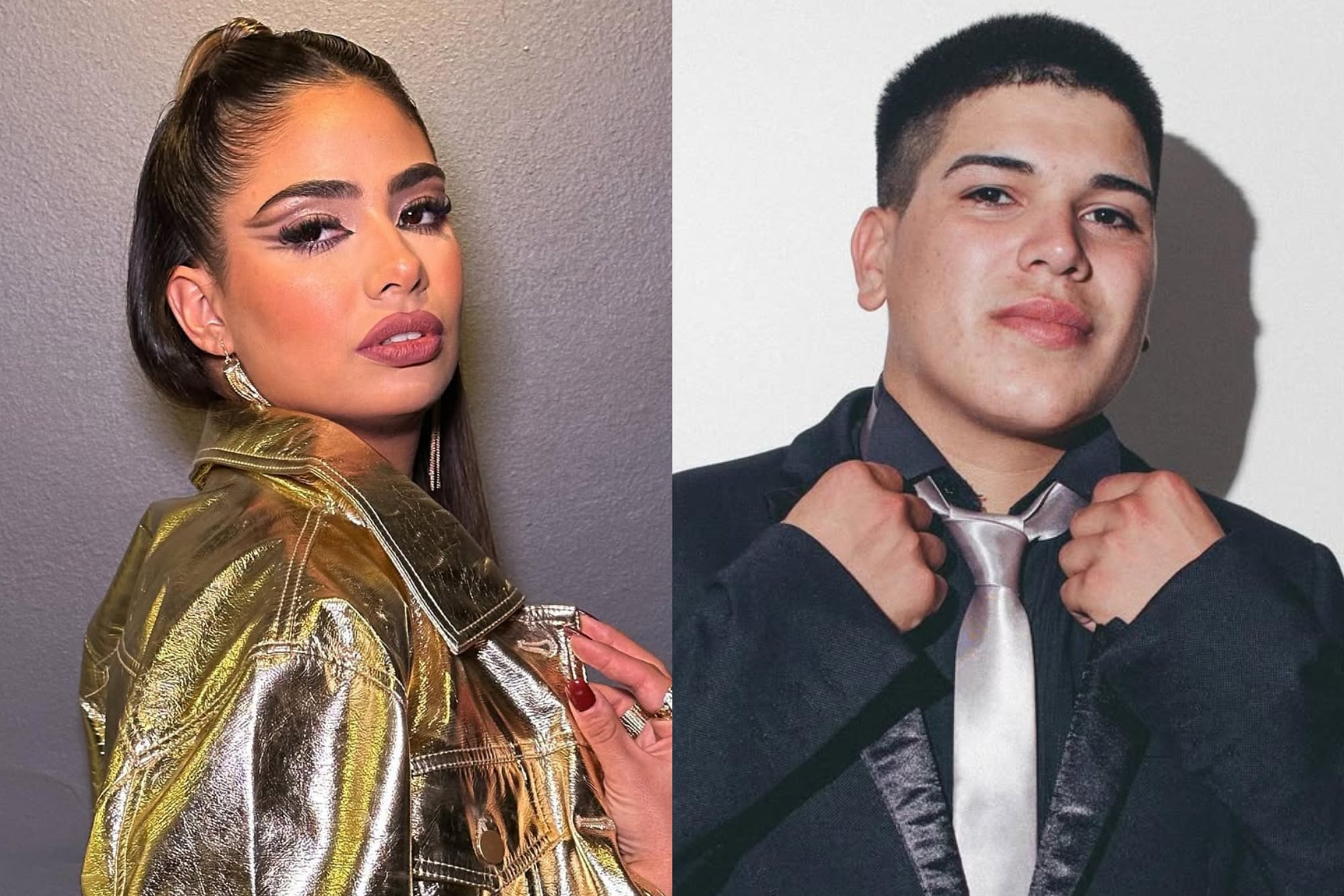 Daniela Celis acompaña de manera incondicional a su expareja (Foto: Instagam/@danielacelis01 @thi4go_km)