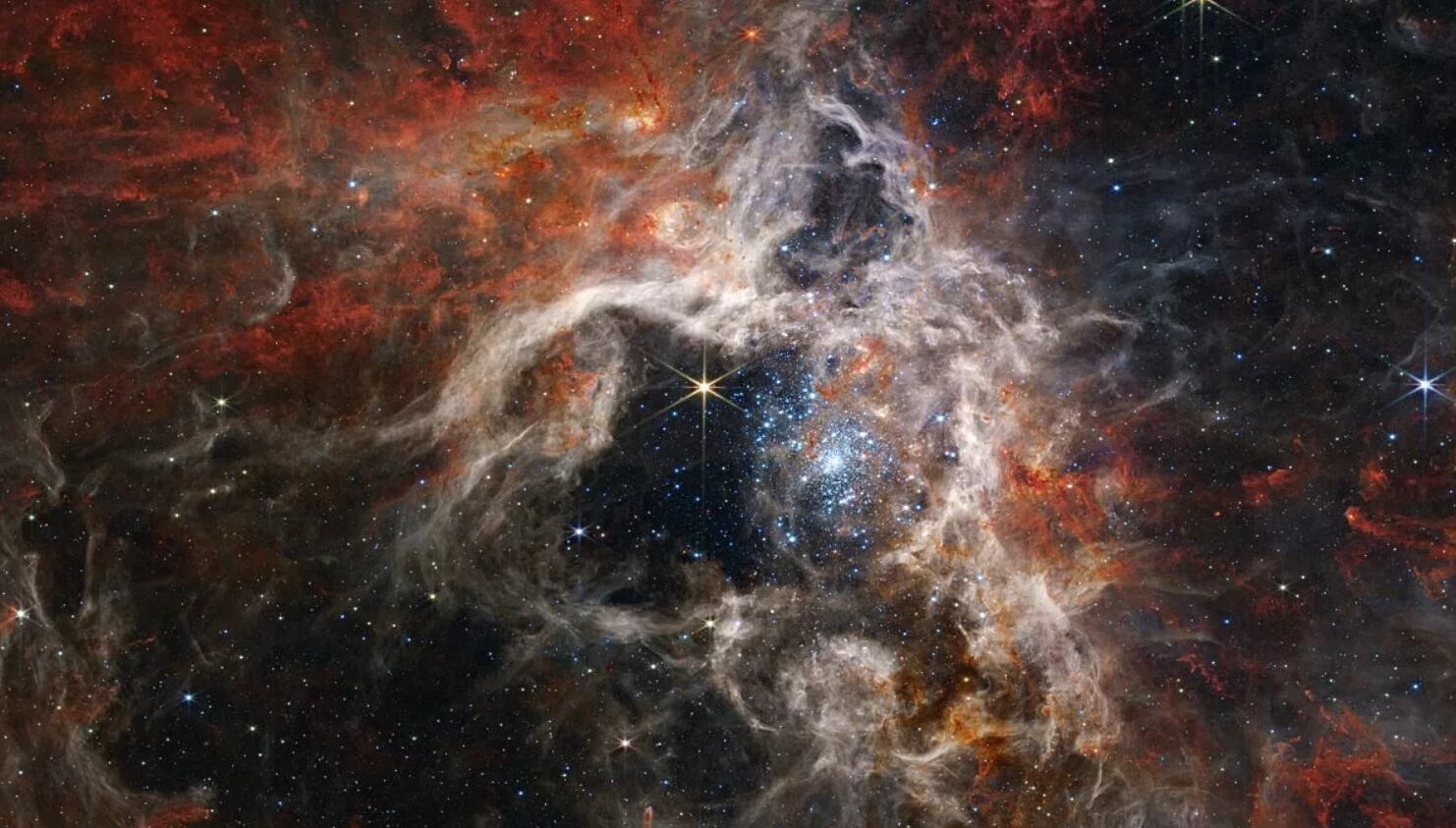 Nebulosa de la Tarántula. (Foto: NASA/JWST)