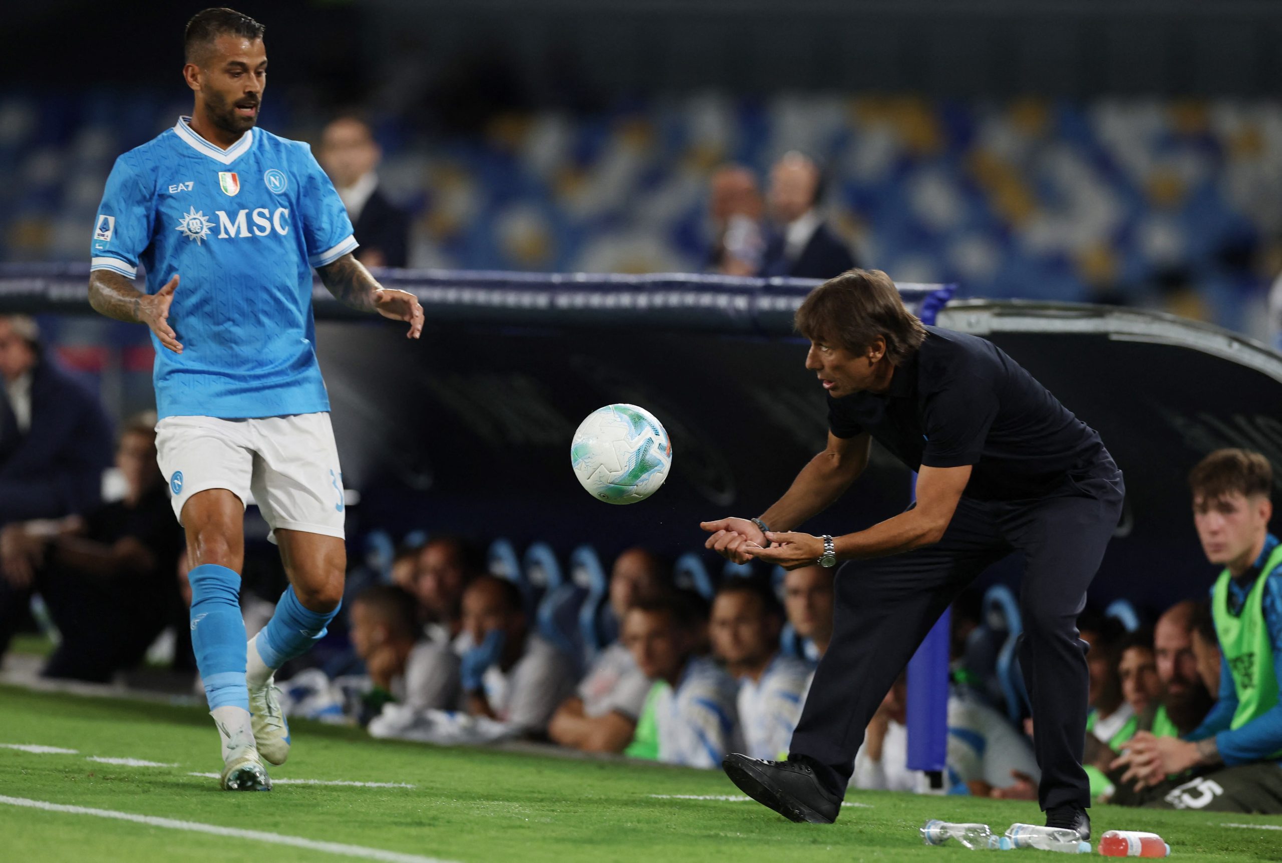 Napoli vs Pisa por la fecha 4 de la Serie A de Italia del 2025.