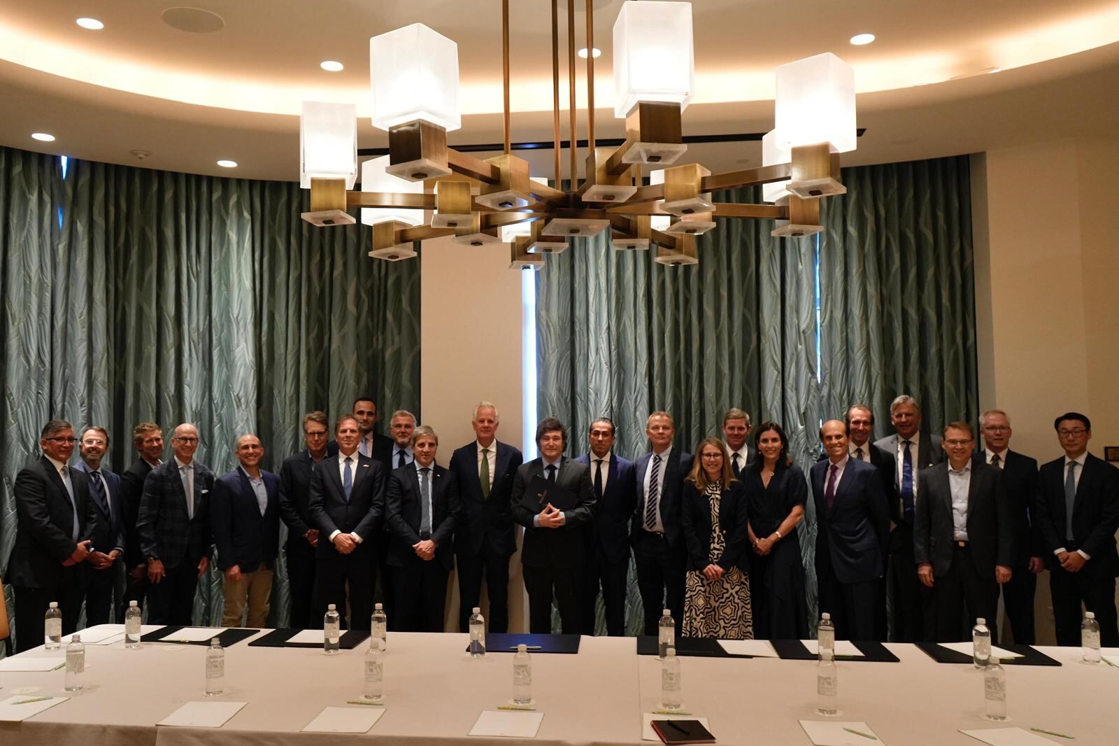 Javier Milei, el jueves, en el encuentro con empresarios e inversionistas en Los Ángeles.