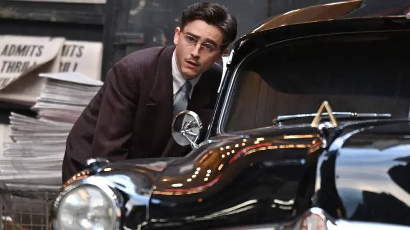 Timothée Chalamet fue fotografiado el pasado mes de octubre durante el rodaje de Marty Supreme en las calles de Nueva York