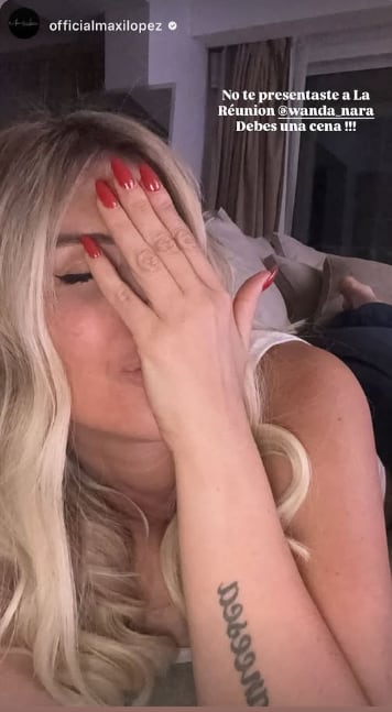Maxi López dejó en evidencia la ausencia de Wanda Nara a un compromiso (Foto: Captura Instagram/@officialmaxilopez)