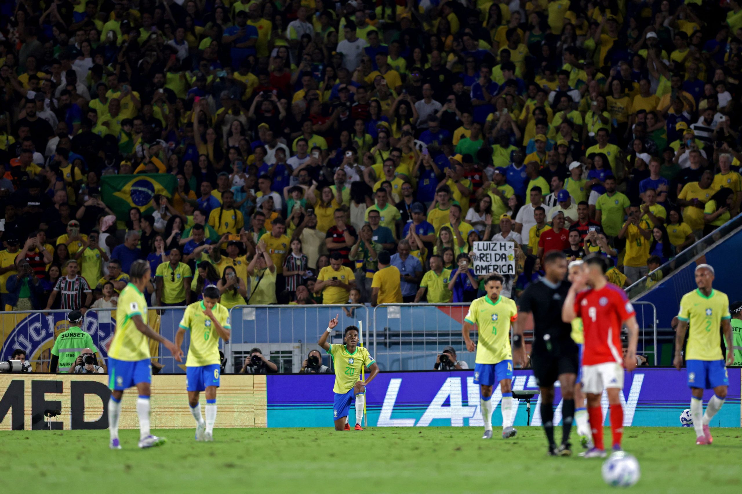Brasil vs Chile por la fecha 17 de las Eliminatorias Sudamericanas del 2025.