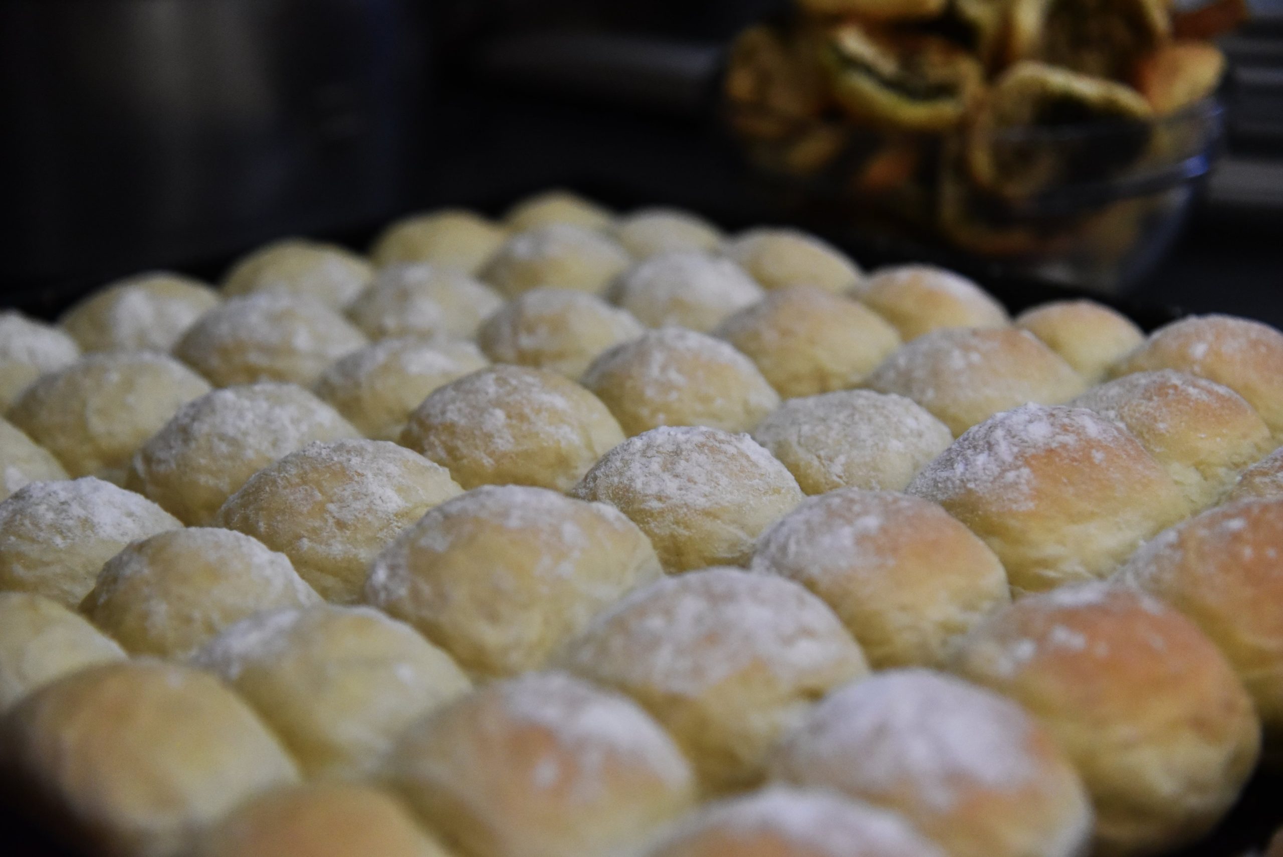 Pan recién horneado en Cantina La Boca