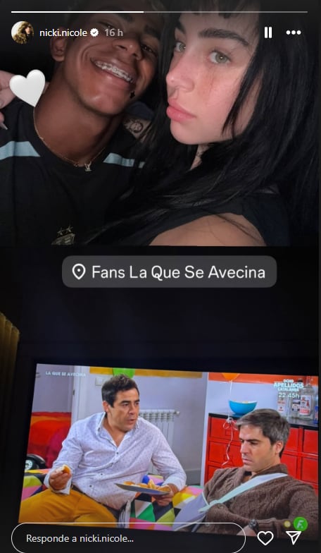 Entre sonrisas y complicidad: la primera foto de Nicki Nicole con Lamine Yamal (Captura: Instagram @nicki.nicole) 