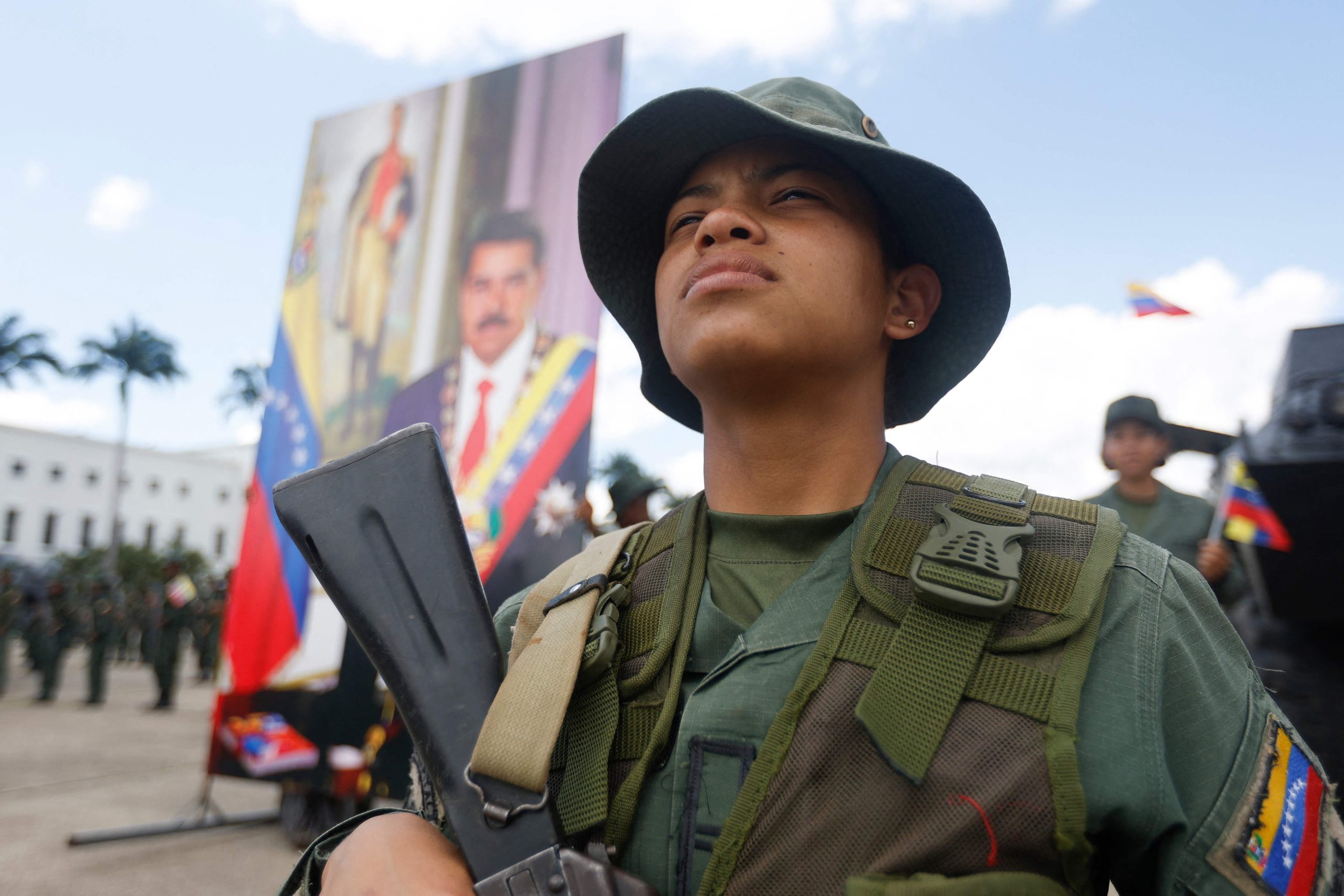 Militares venezolanos entrenan en Fuerte Tiuna, Caracas