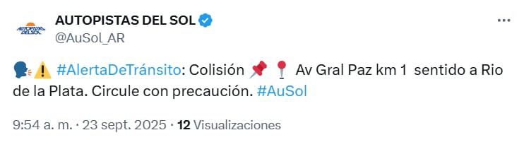 Choque en General Paz y Libertador: al menos 9 vehículos involucrados y caos de tránsito en el ingreso a la Ciudad
