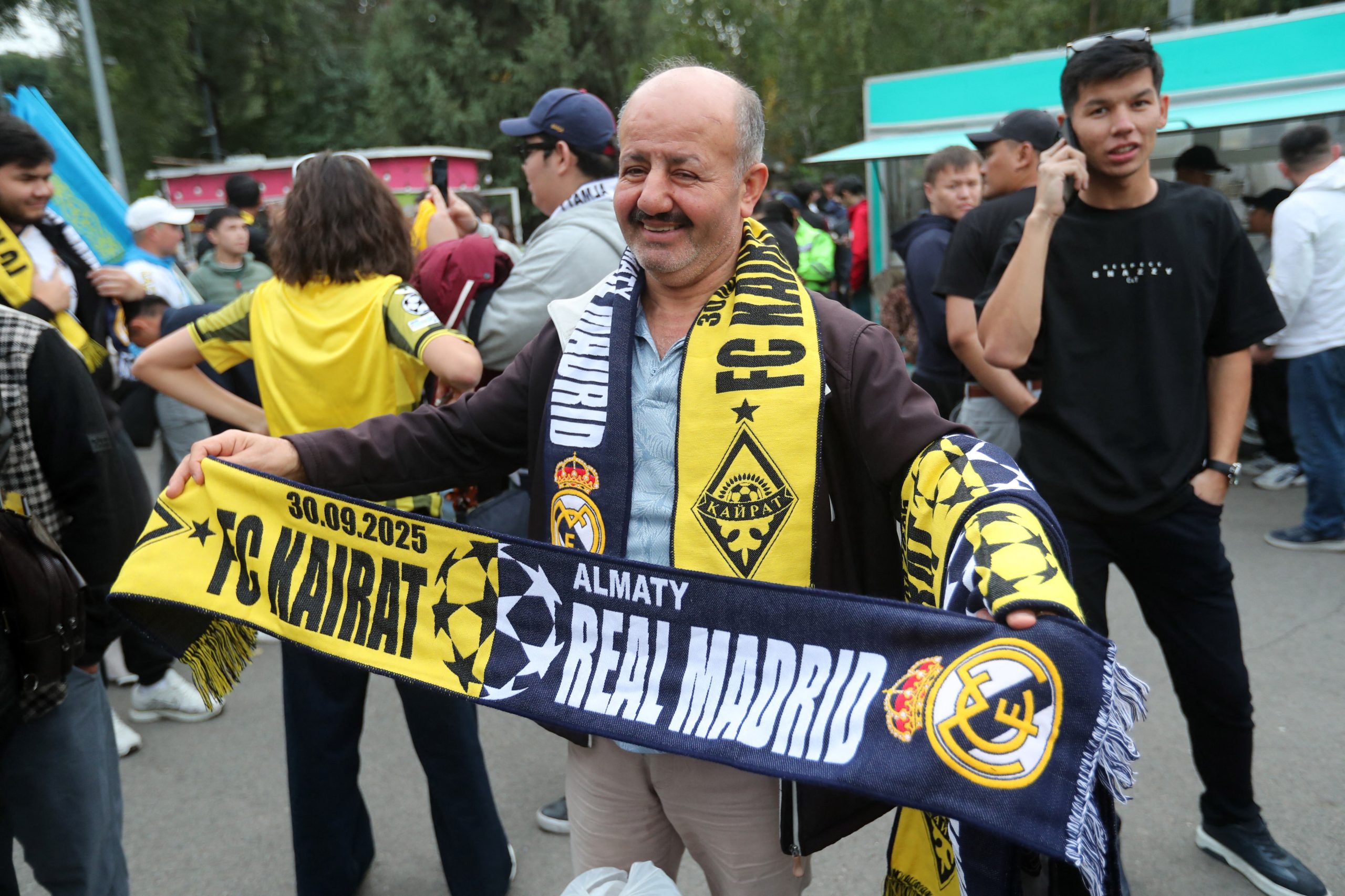 Kairat Almaty vs Real Madrid por la fecha 2 de la Champions League del 2025.