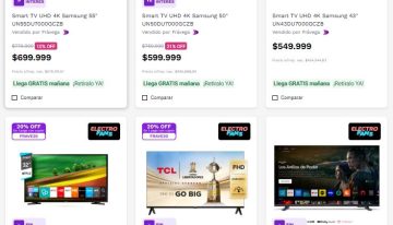 Liquidan Smart TVs desde $189.999 y hasta 67% de descuento