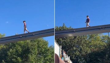 Un hombre arriesgó su vida para rescatar a un niño que subió a las vías de un tren