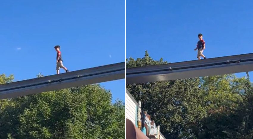 Un hombre arriesgó su vida para rescatar a un niño que subió a las vías de un tren