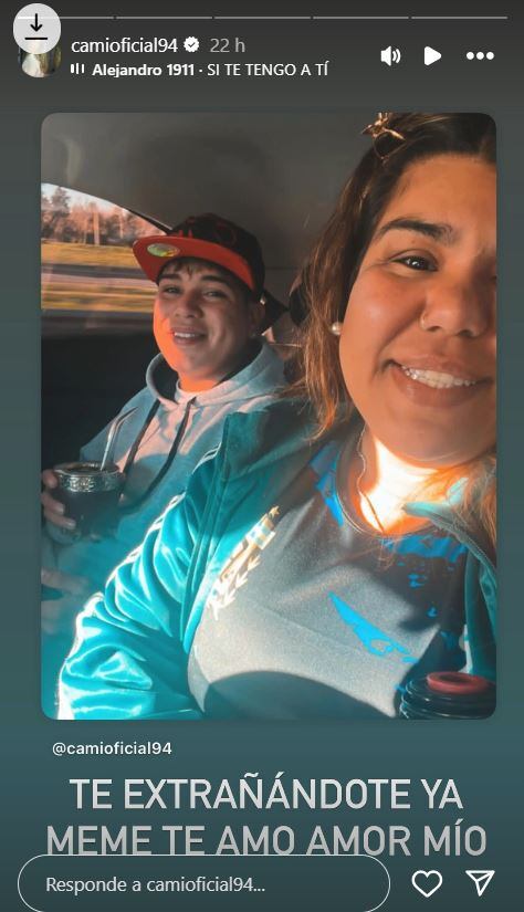 Camilota compartió fotos junto a Thiago Medina. (Foto: Instagram/camioficial94)