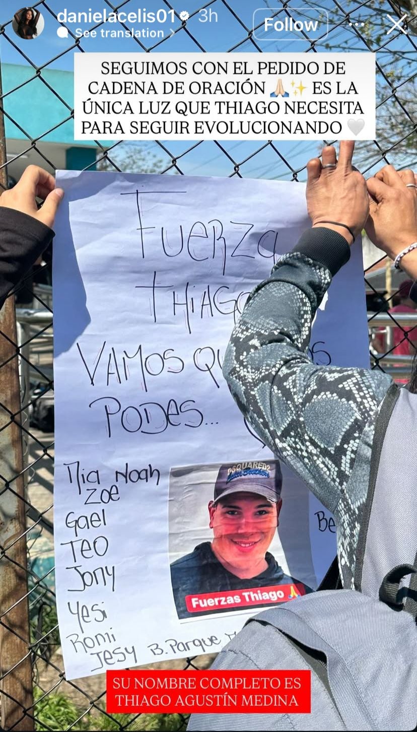 Las cadenas de oración promovidas por Daniela Celis en Instagram