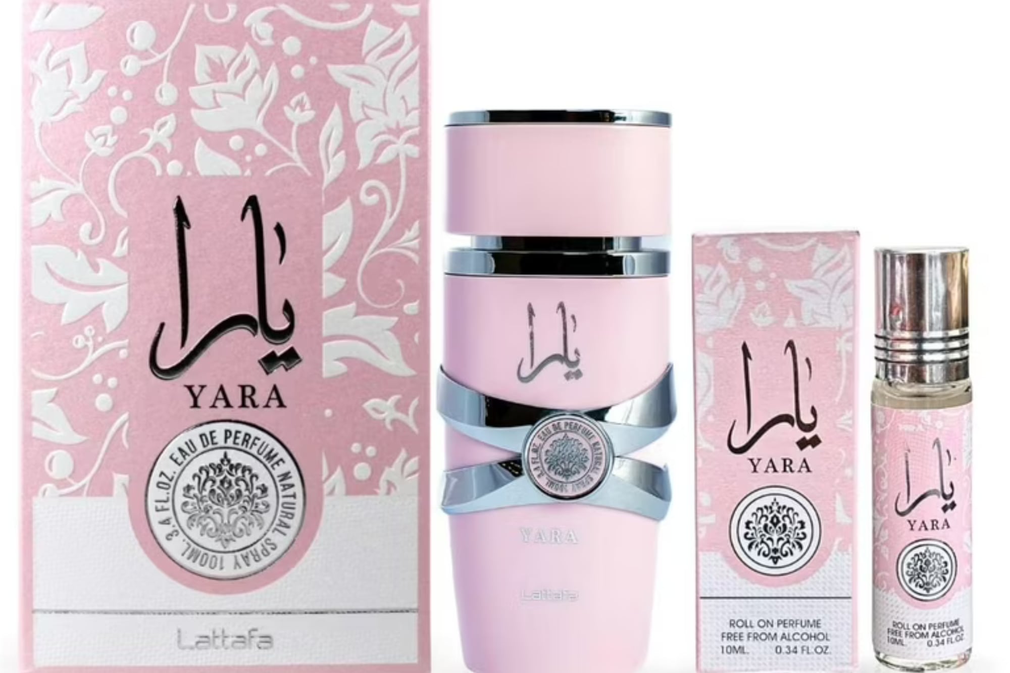 La versión en roll-on de Yara, de Ard Al Zaafaran, combina acordes florales y tropicales en un formato práctico y económico