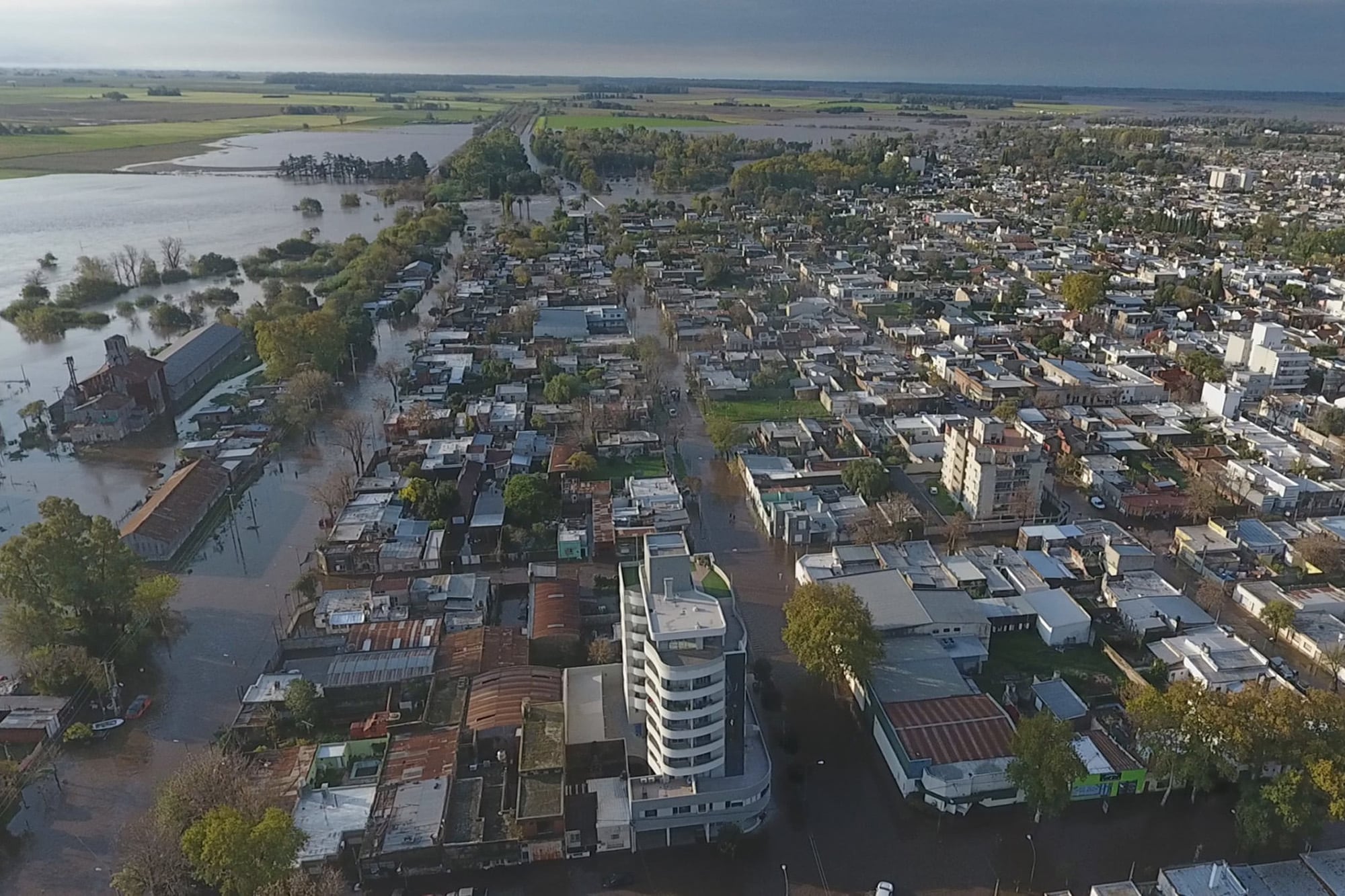 Inundaciones en Salto, al norte de la provincia de Buenos Aires, este año