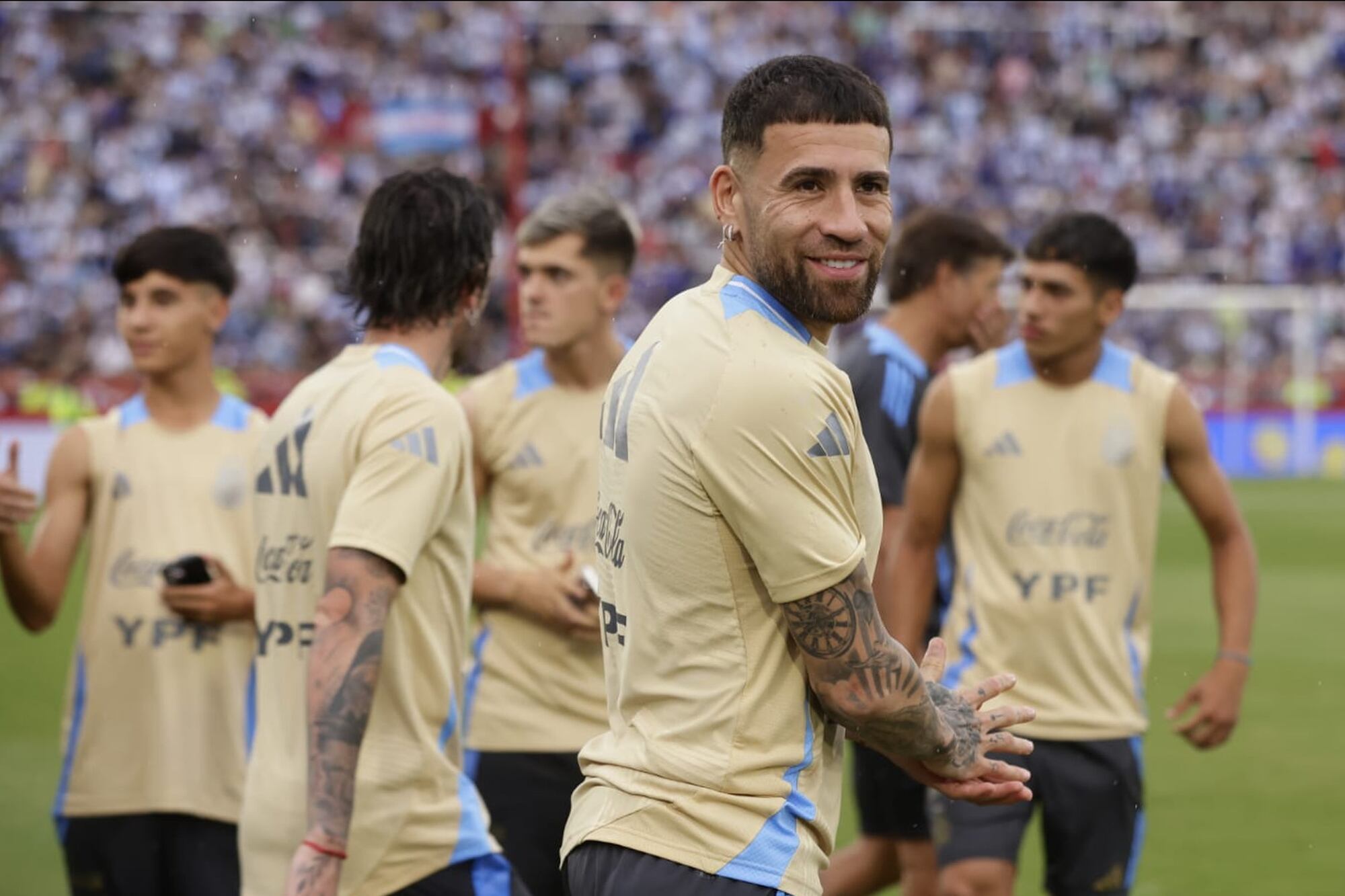 Otamendi es el quinto jugador con más presencias en la historia de la selección