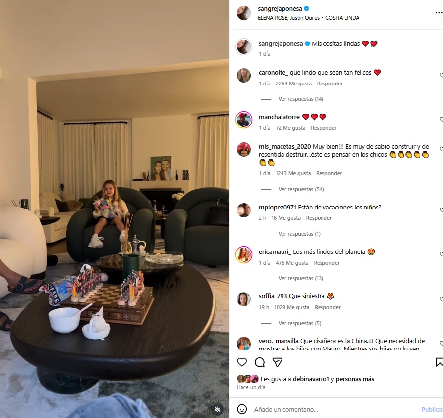 La China Suárez en redes sociales (Foto: Instagram /sangrejaponesa)