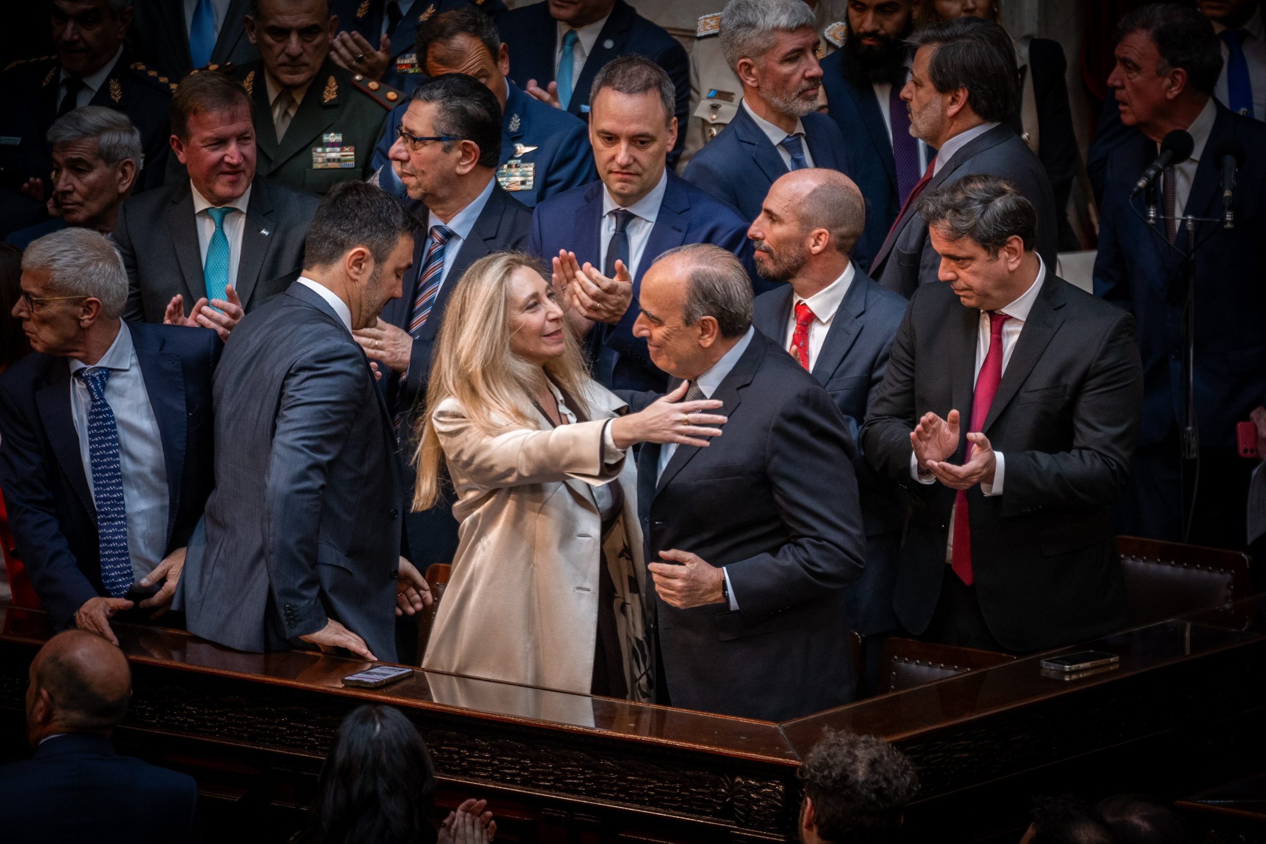 En el Ejecutivo descartan un encuentro entre el jefe de gabinete, Guillermo Francos, y el militante libertario Daniel Parisini -alias el “Gordo Dan”- luego de los cruces (Foto: Leandro Heredia / TN).