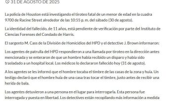 Un nene de 11 años fue asesinado a balazos tras jugar al “ring raje”