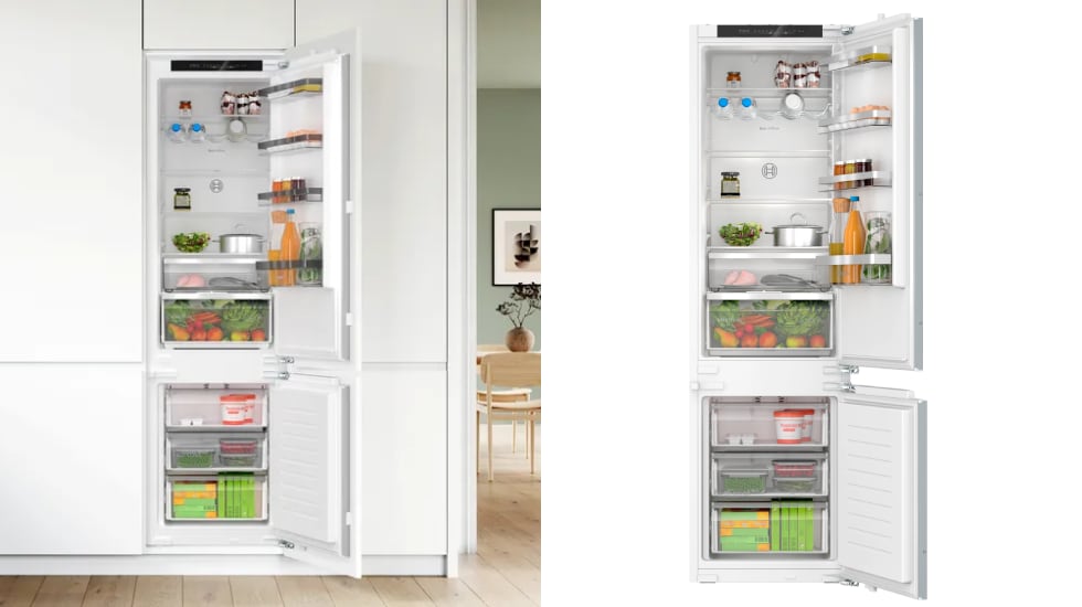 Frigorífico Combi integrable XXL de Bosch (290 litros de capacidad).