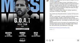 Lionel Messi viaja a la India: qué va a hacer y cuándo