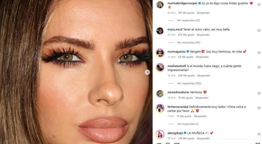 La China Suárez se hartó de las críticas y expuso fotos de los haters que opinan sobre su cuerpo