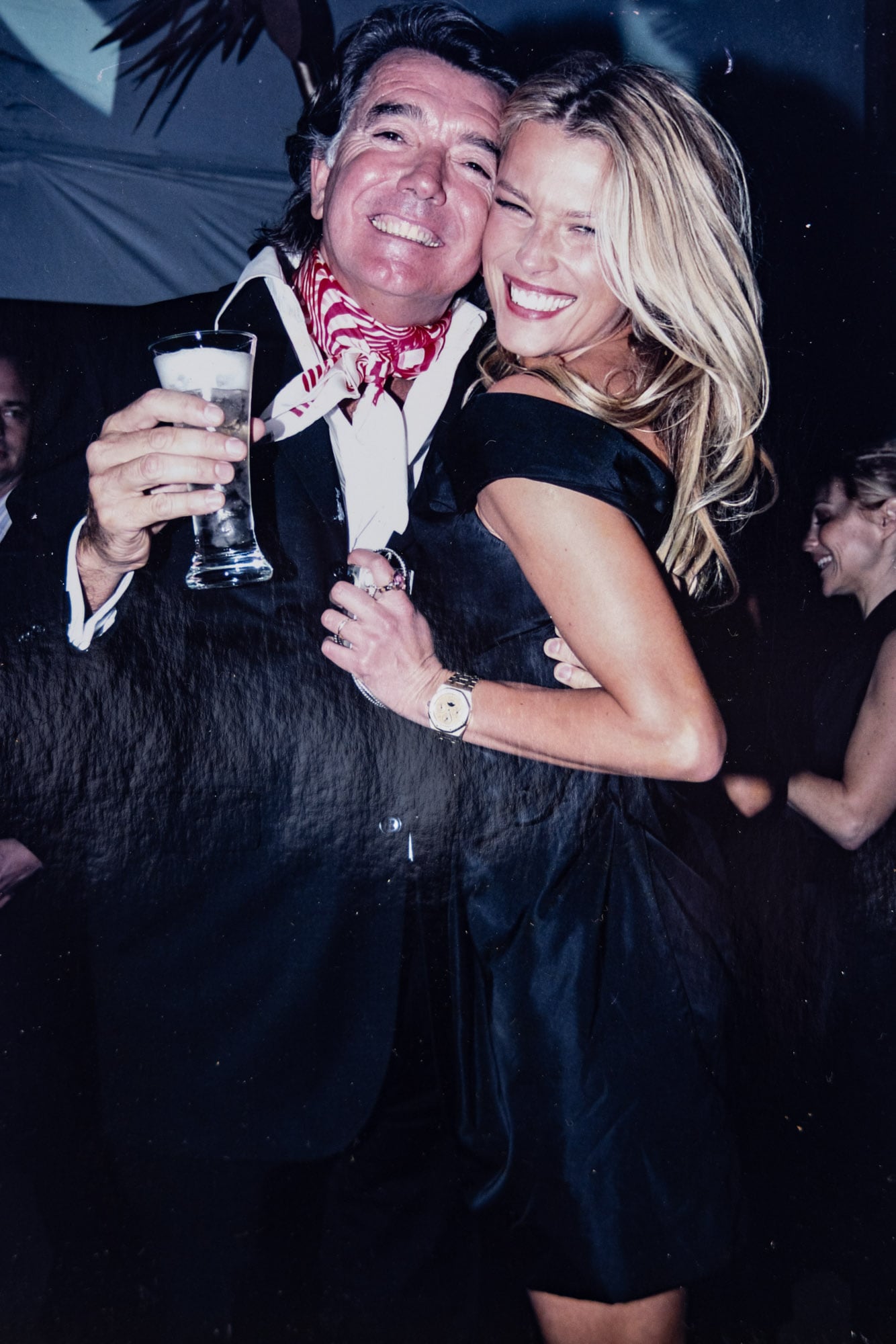De fiesta con la modelo belga Ingrid Seynhaeve, ganadora del concurso Elite Model Look 1991
