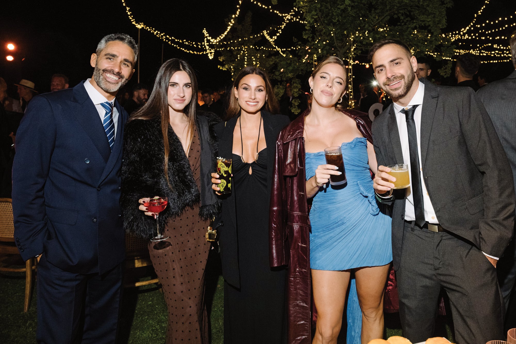 Joaquín “Pollo” Álvarez, Bianca Pereyra, la hija de Tefi Russo, Tefi, Nati Jota y Grego Rossello