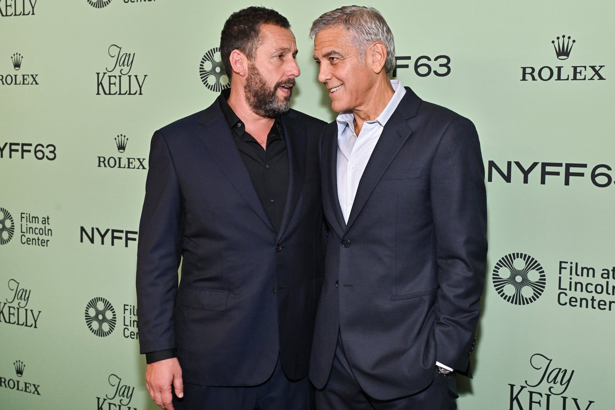 Adam Sandler y George Clooney, protagonistas de  la película Jay Kelly