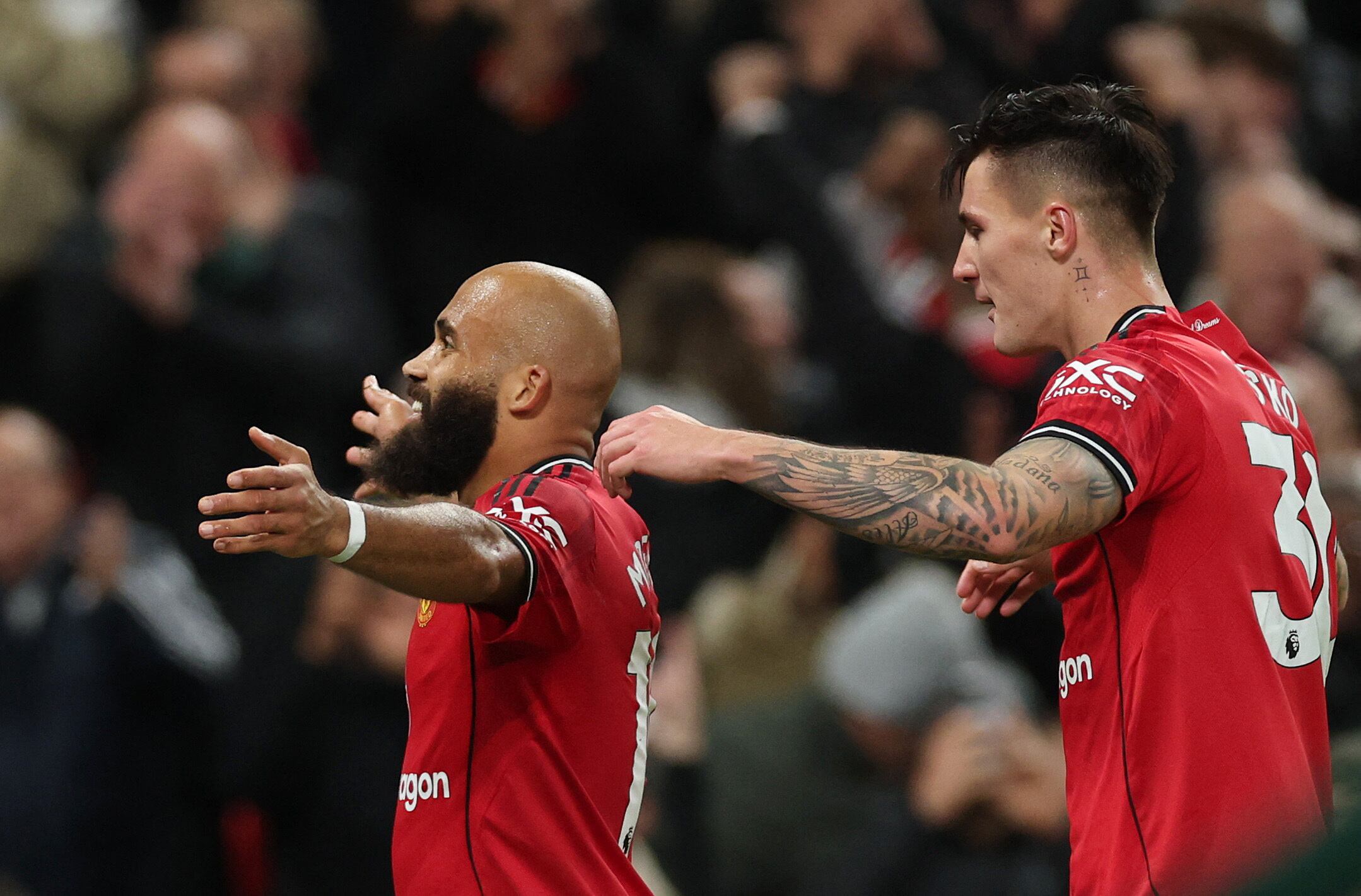 Man. United vs Brighton por la fecha 9 de la Premier League del 2025.